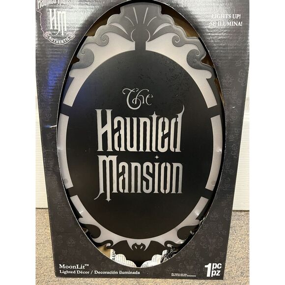 Haunted Mansion Moon Lit Wall decor Gemmy - Picture 3 of 6